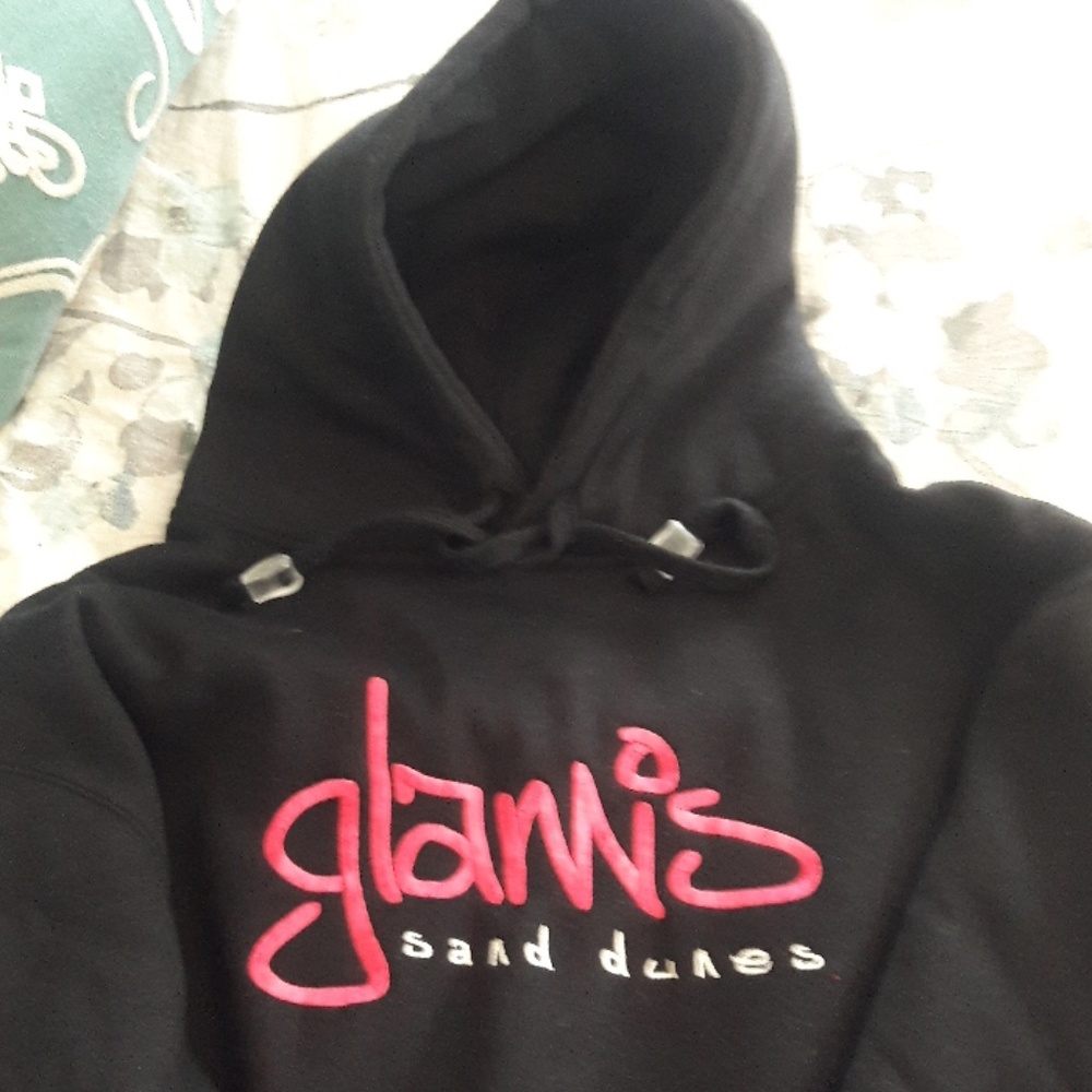GLAMIS dunes Black large hoodie